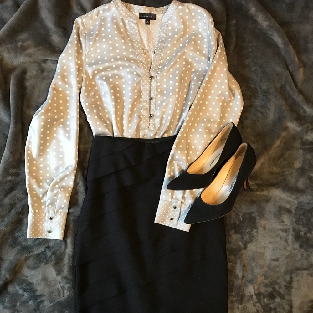WHBM layered pencil skirt